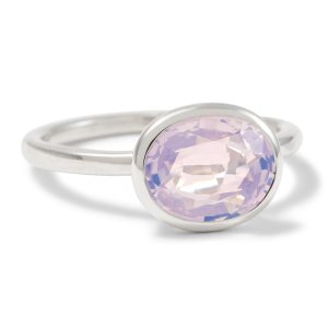 The Betty (Oval Cut Lavender Quartz in Solid Sterling Silver)