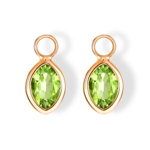 The Anderson Charms (Moval Cut Peridot in Solid 18ct Rose Gold)